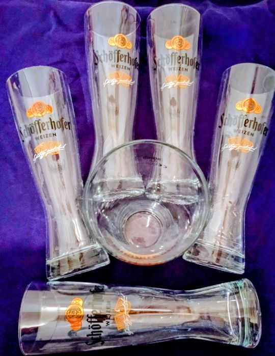 Pokale, szklanki do piwa Schöfferhofer. 6 szt.