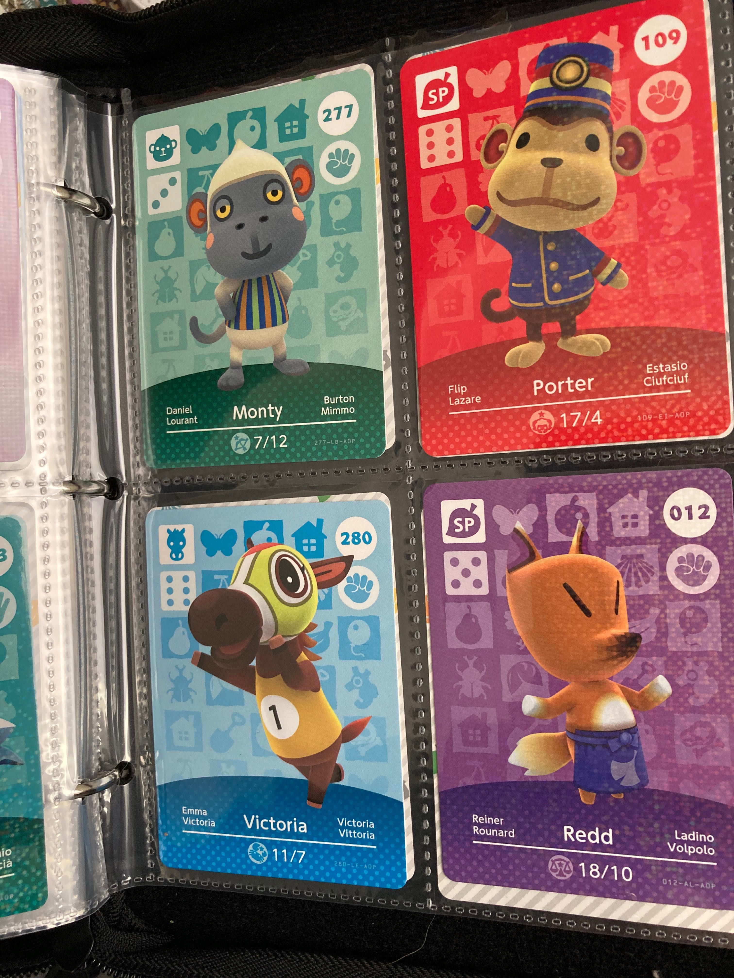 Cartas Amiibo Animal Crossing