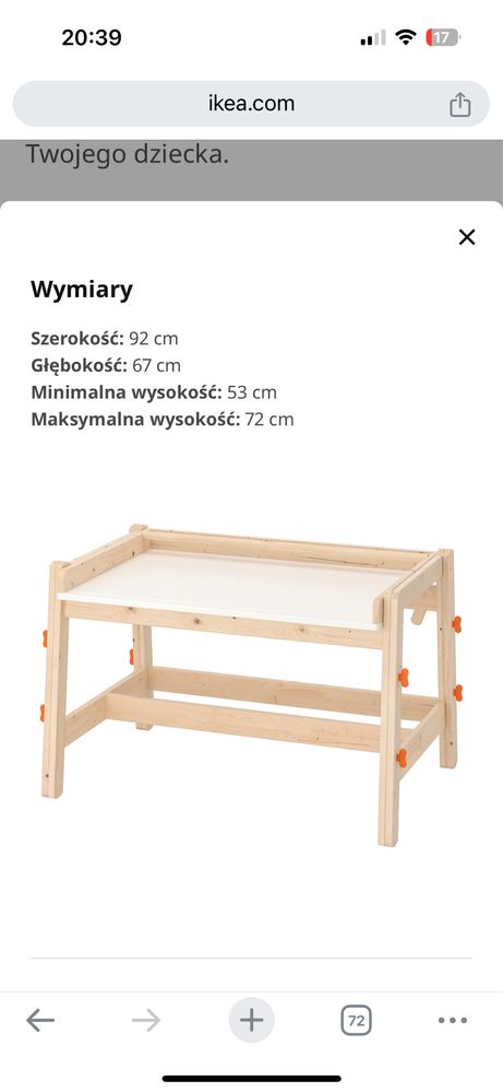 Biurko krzesło dla dziecka w kazdym wieku