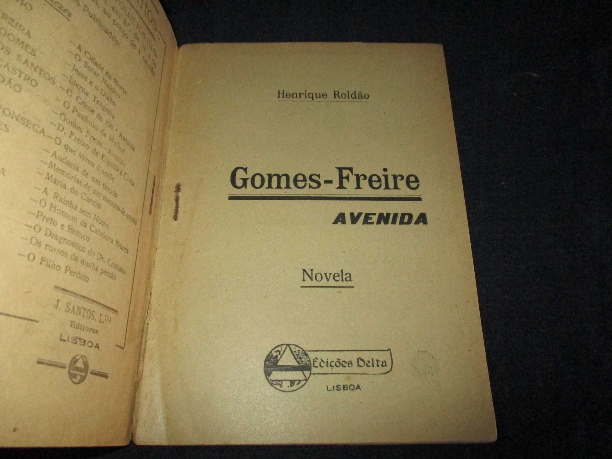 Livro Gomes-Freire Avenida Henrique Roldão