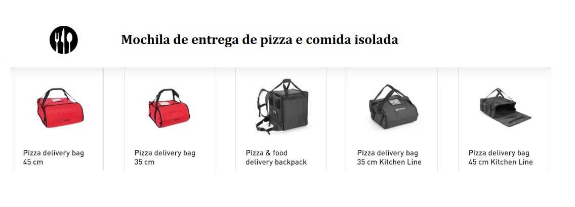 Mochila de entrega de pizza