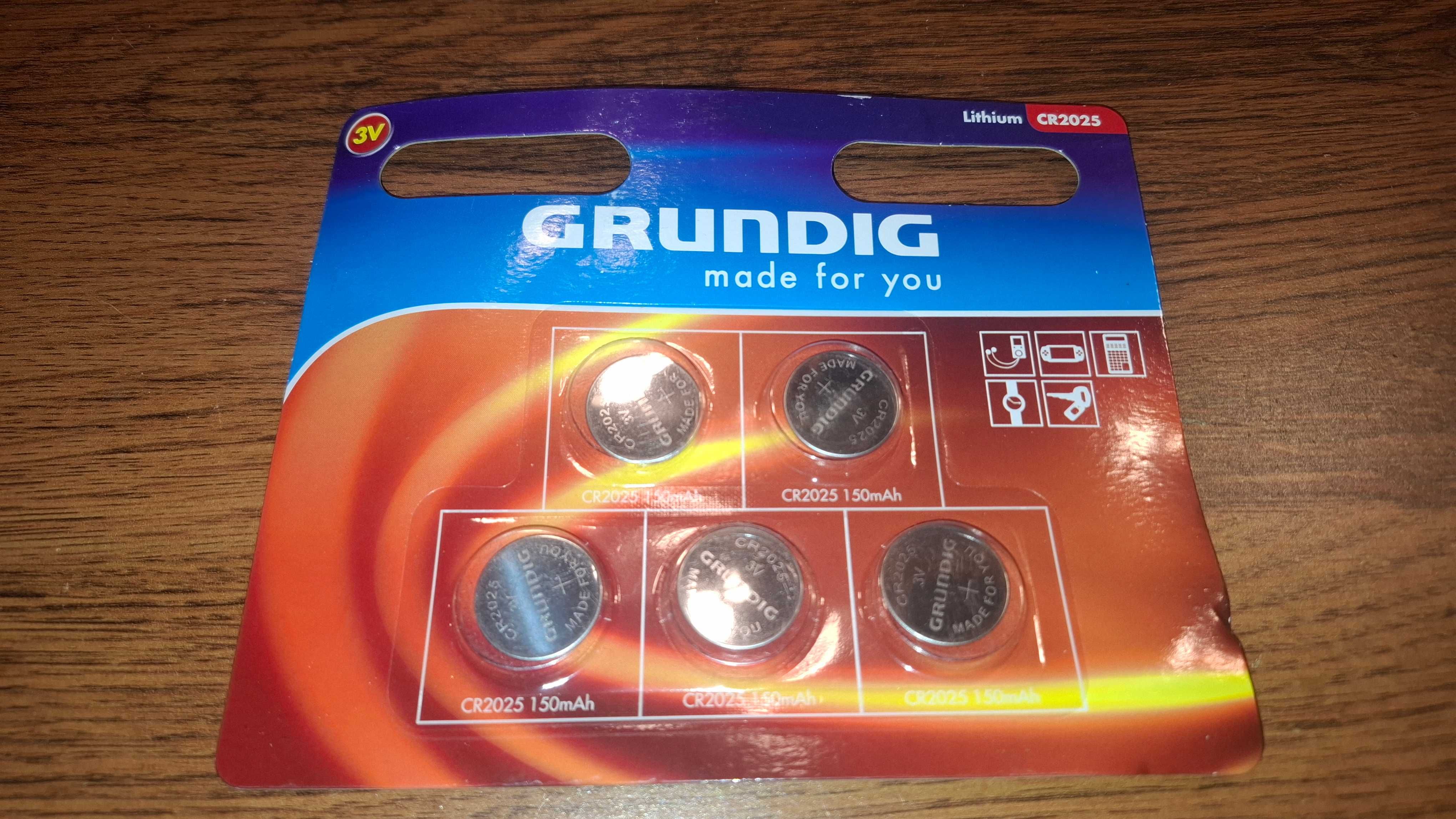 Zestaw - 5x Bateria CR2025 - Grundig