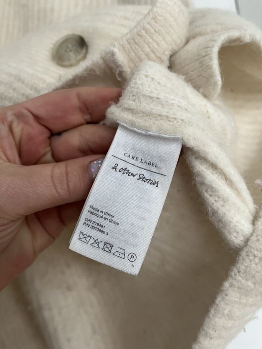 &other stories kardigan alpaka wełna