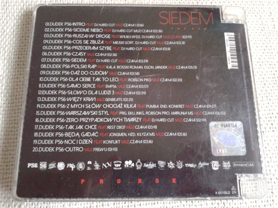 Siedem prorok. Polski rap - Dudek P56 CD