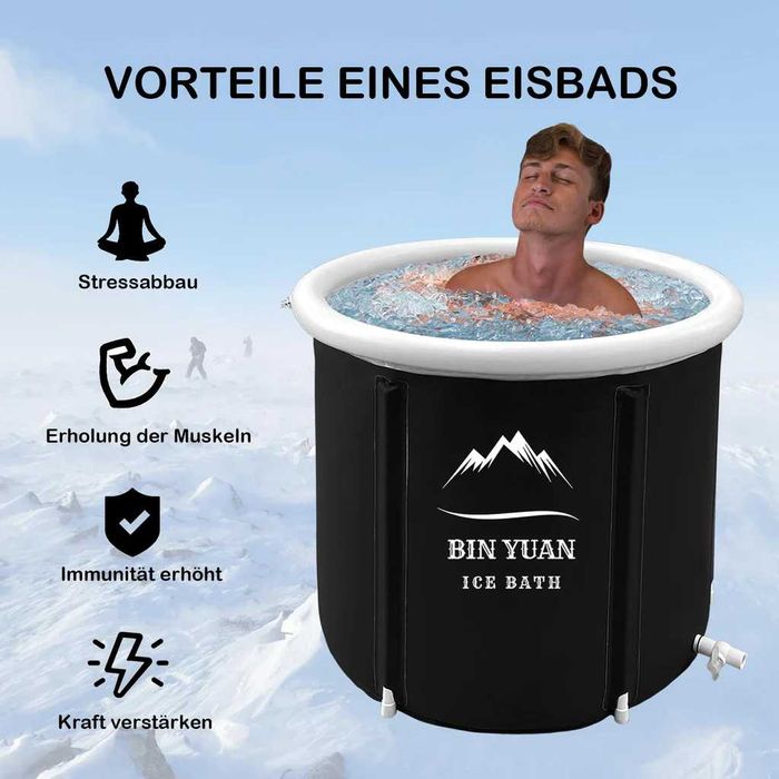 Nadmuchiwana składana wanna dla dorosłych 80x80cm