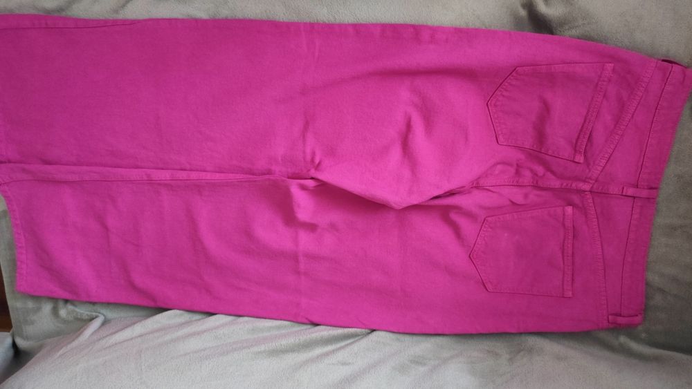 Spodnie dżinsowe różowe roz. 42