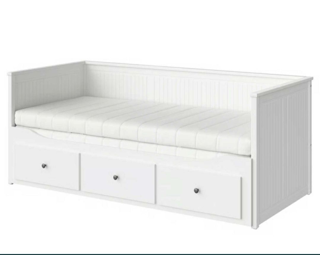 Łóżko białe Hemnes Ikea