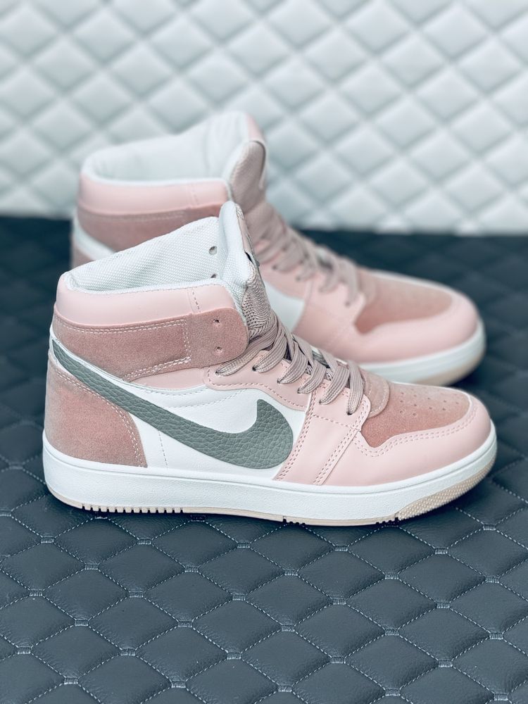 Кроссовки женские Nike Air Retro Jordan 1 pink кросовки Найк Джордан 1