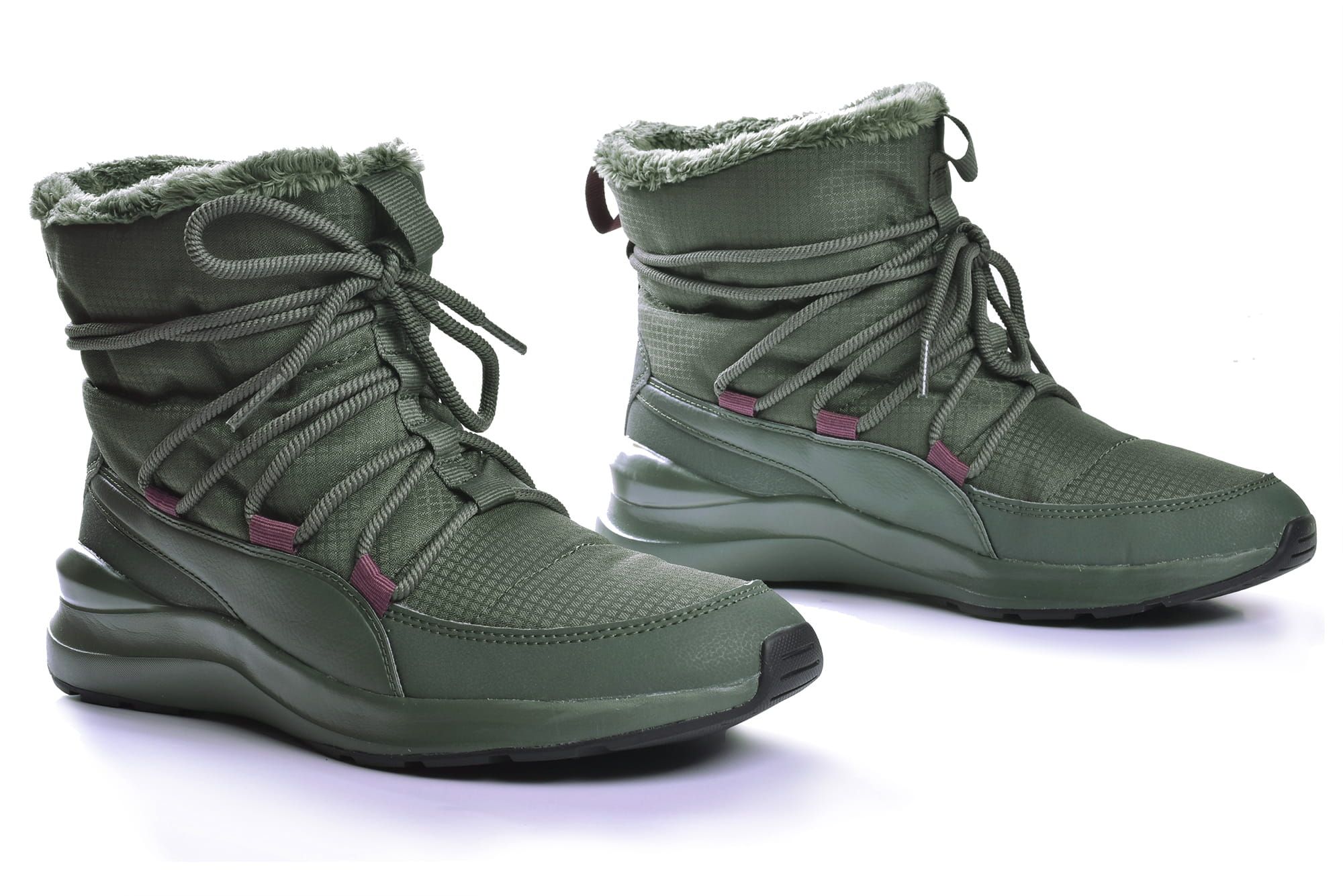 Buty Puma Adela Winter Boot  Śniegowce khaki - 38,5 WYSYŁKA 24H