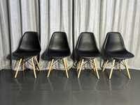 Чорний пластиковий стілець/скандинавські стільці/меблі/крісла з Європи