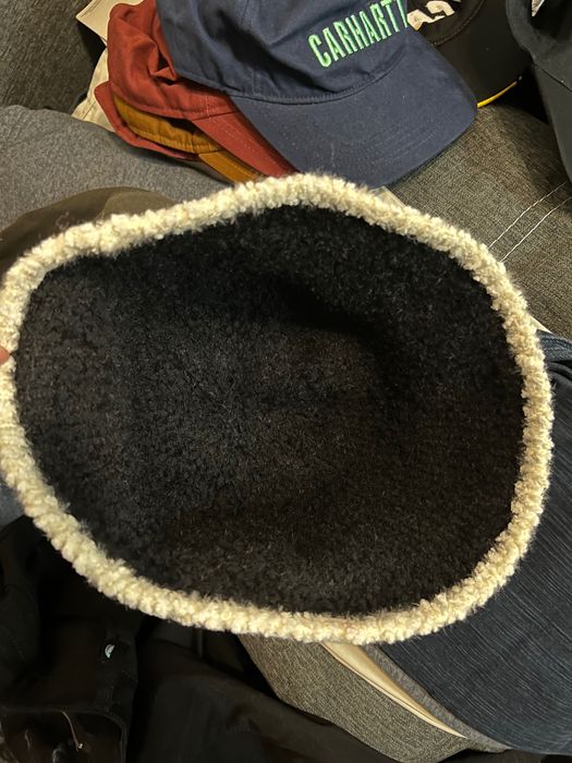 Панама CHANEL оригінал чорна зима унісекс тепла шерпа