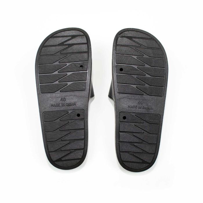 36-47 HighWay Black  шлепки тапки сланцы мужские черные шльопанці