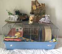Gaiola grande para hamster, roedores, coelho anão e outros