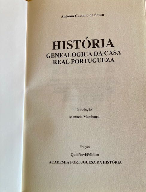 História Genealógica da Casa Real Portuguesa