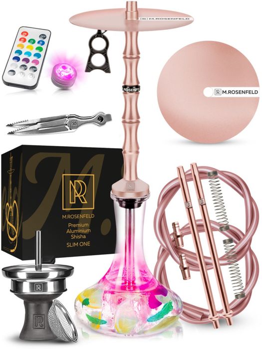 Shisha mega zestaw | M.Rosenfeld, fajka wodna 75cm | Premium
