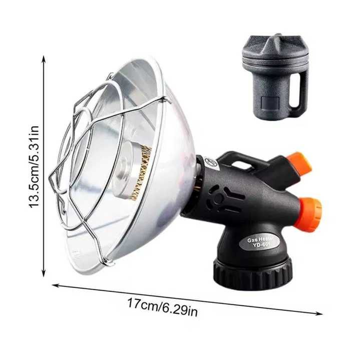 Газовий обігрівач на цангові балони