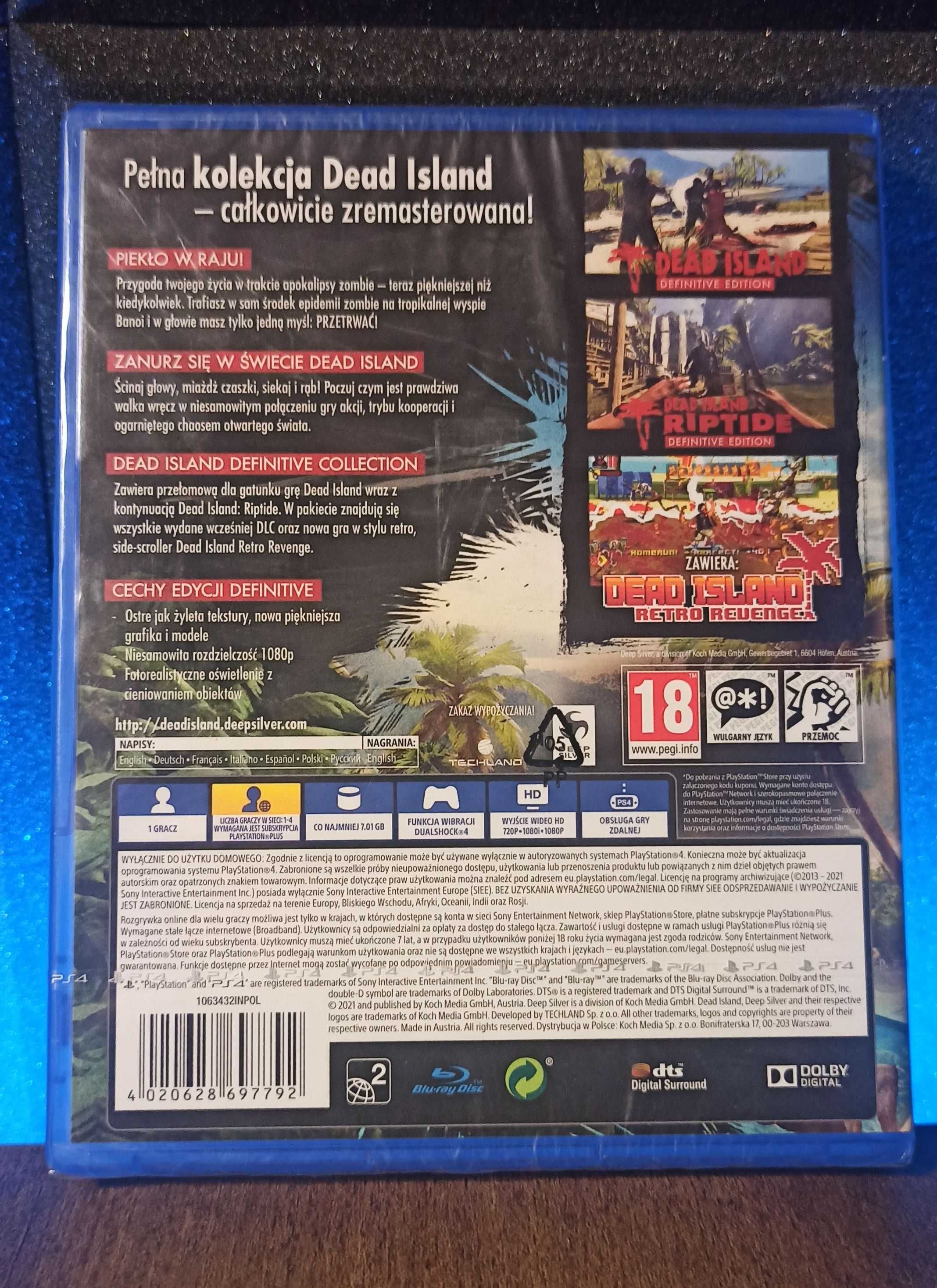 Dead Island: Definitive Edition PS4 / PS5 - zombie, strzelanka PL HIT