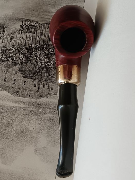 Cachimbo Petersons K&P argola em prata