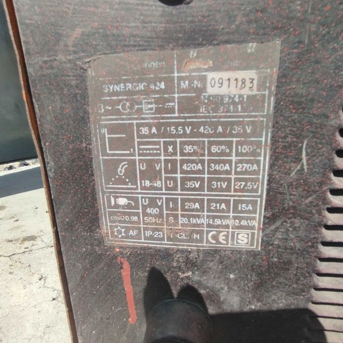 Spawarka z podajnikiem Rehn 424 420Amper.