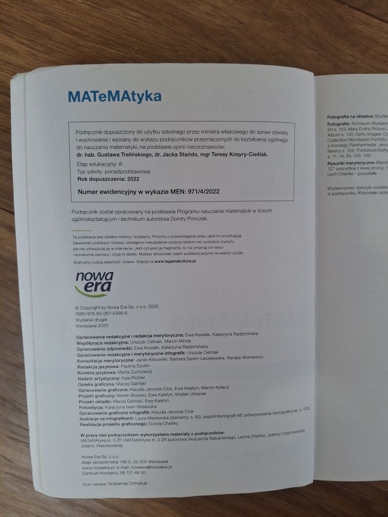 "MATeMAtyka 4" Podręcznik do matematyki