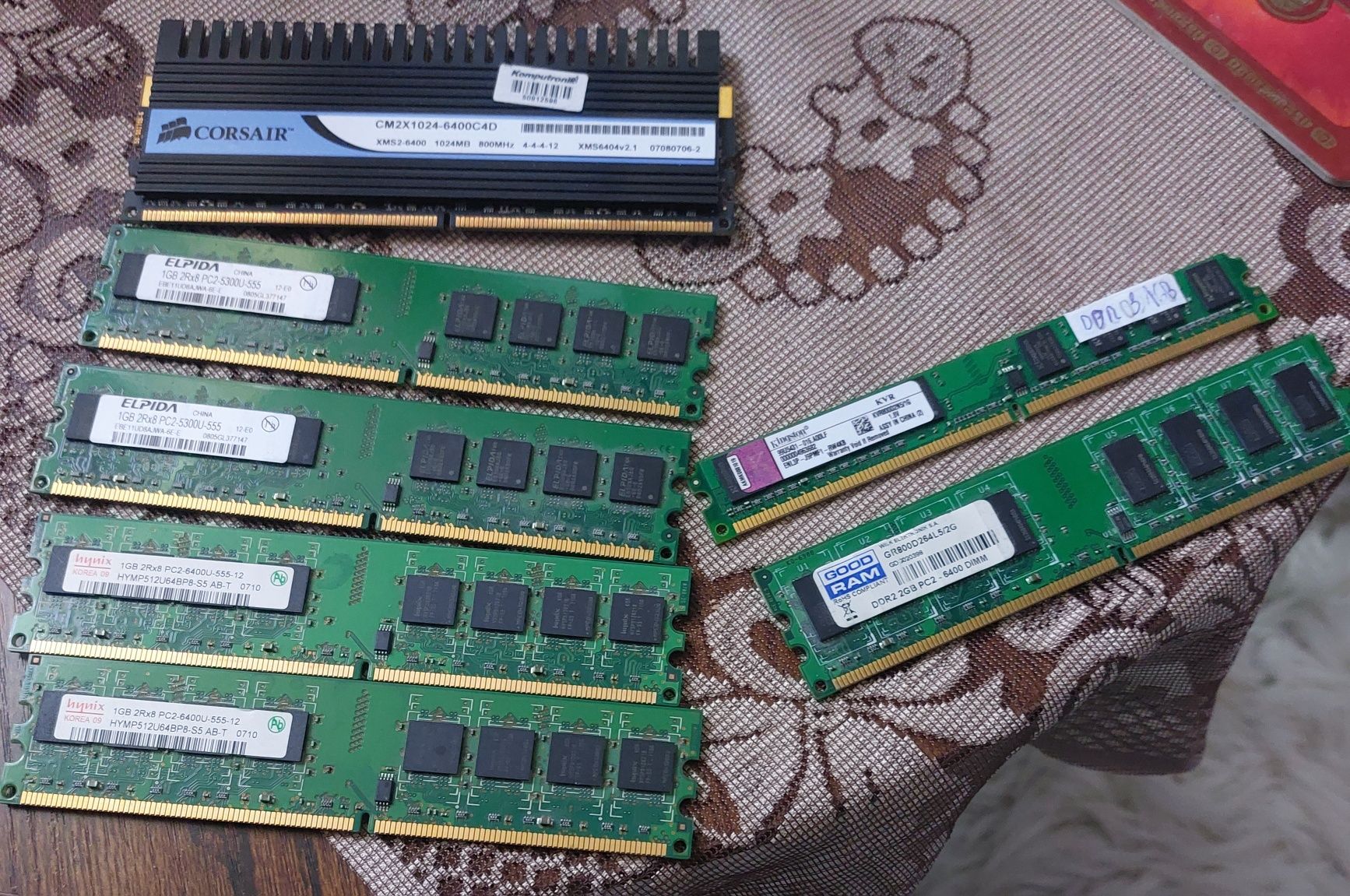 Pamięć RAM ddr2 1gb i 2gb