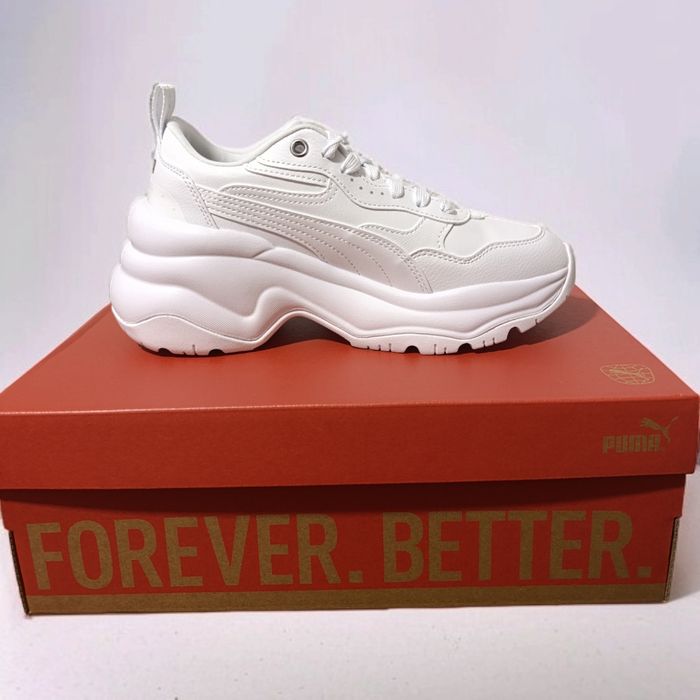 Кросівки жіночі білі PUMA Cilia Wedge 393915 02, розмір 36-40