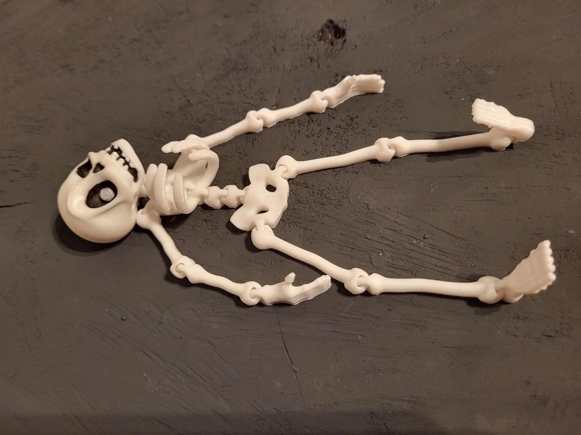 Szkielet figurka kościotrup flexi na Halloween Druk 3D PLA