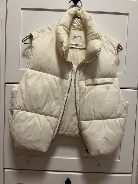 Colete branco bershka