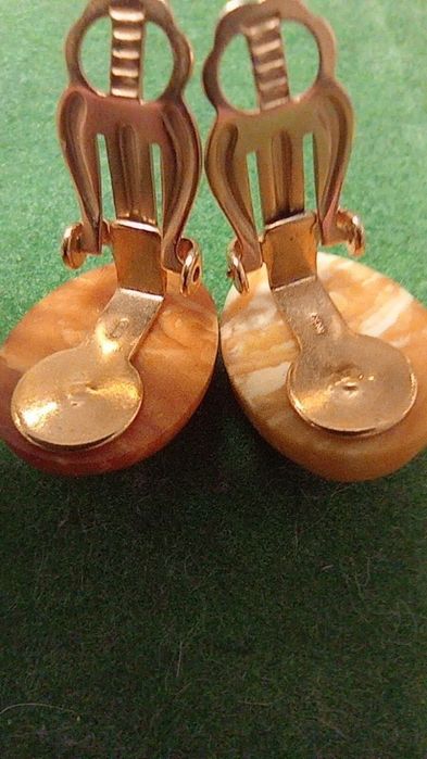 Продам кліпси пейзажний бурштин СРСР