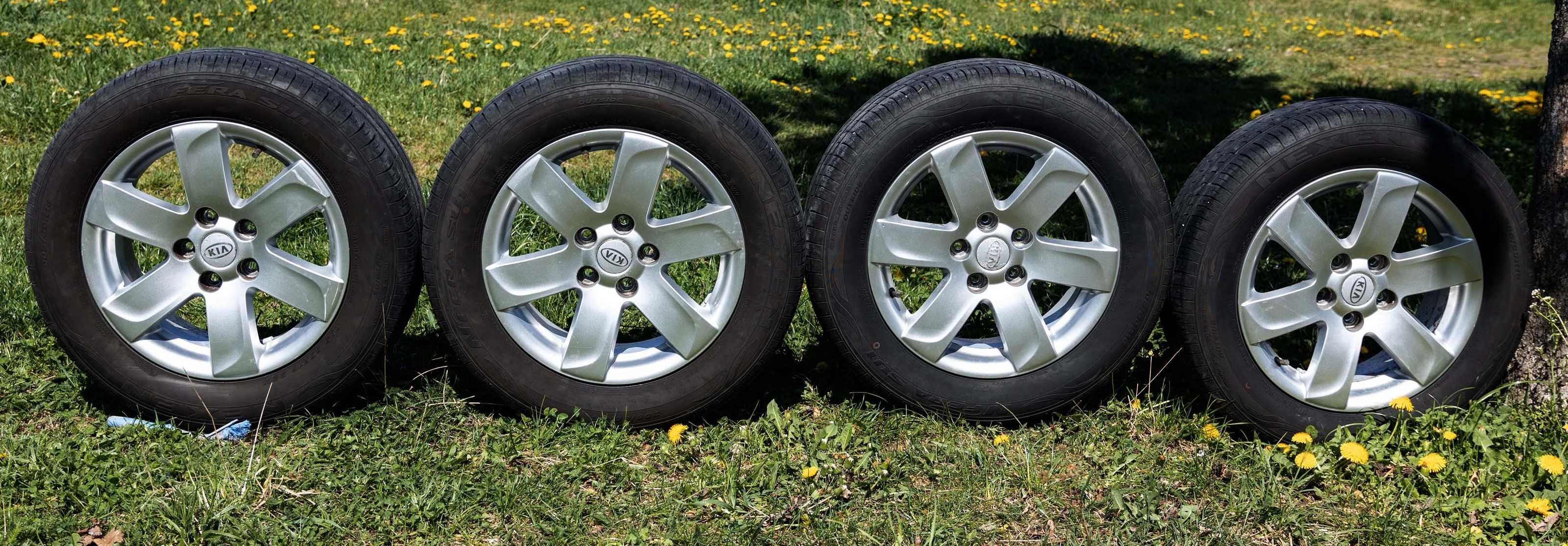 Oryginalne kola Kia Carens Ceed z oponami letnimi 205/60 R16