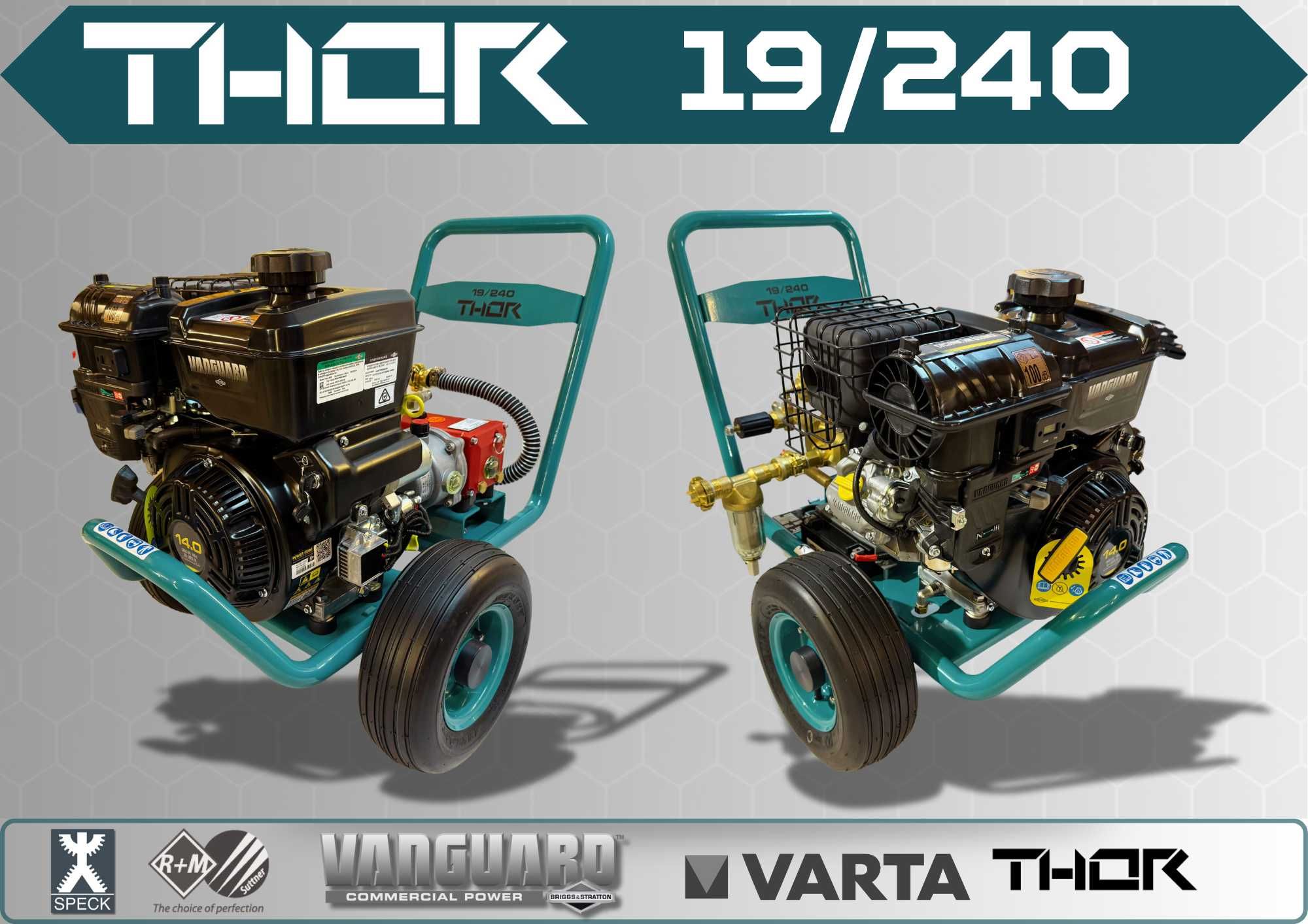 Myjka ciśnieniowa THOR 19/240 – 19L/min 240 bar *Vanguard 14KM*SPECK*