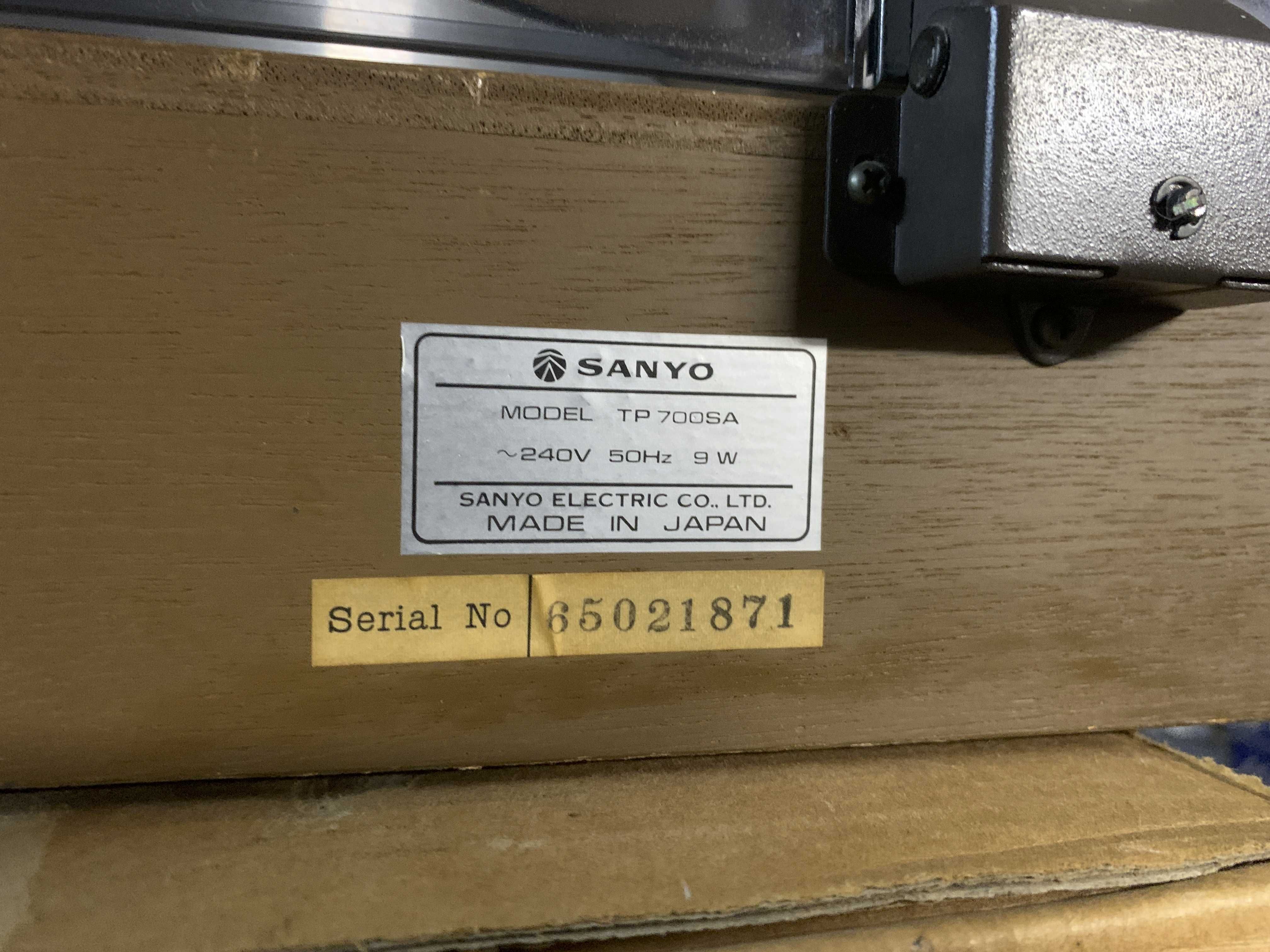 Gramofon adapter Sanyo TP 700SA wkładka Shure ME75EJ
