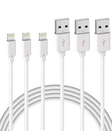 Quntis Kabel do ładowarki Lightning iPhone- certyfikat MFi 3 szt. 2m