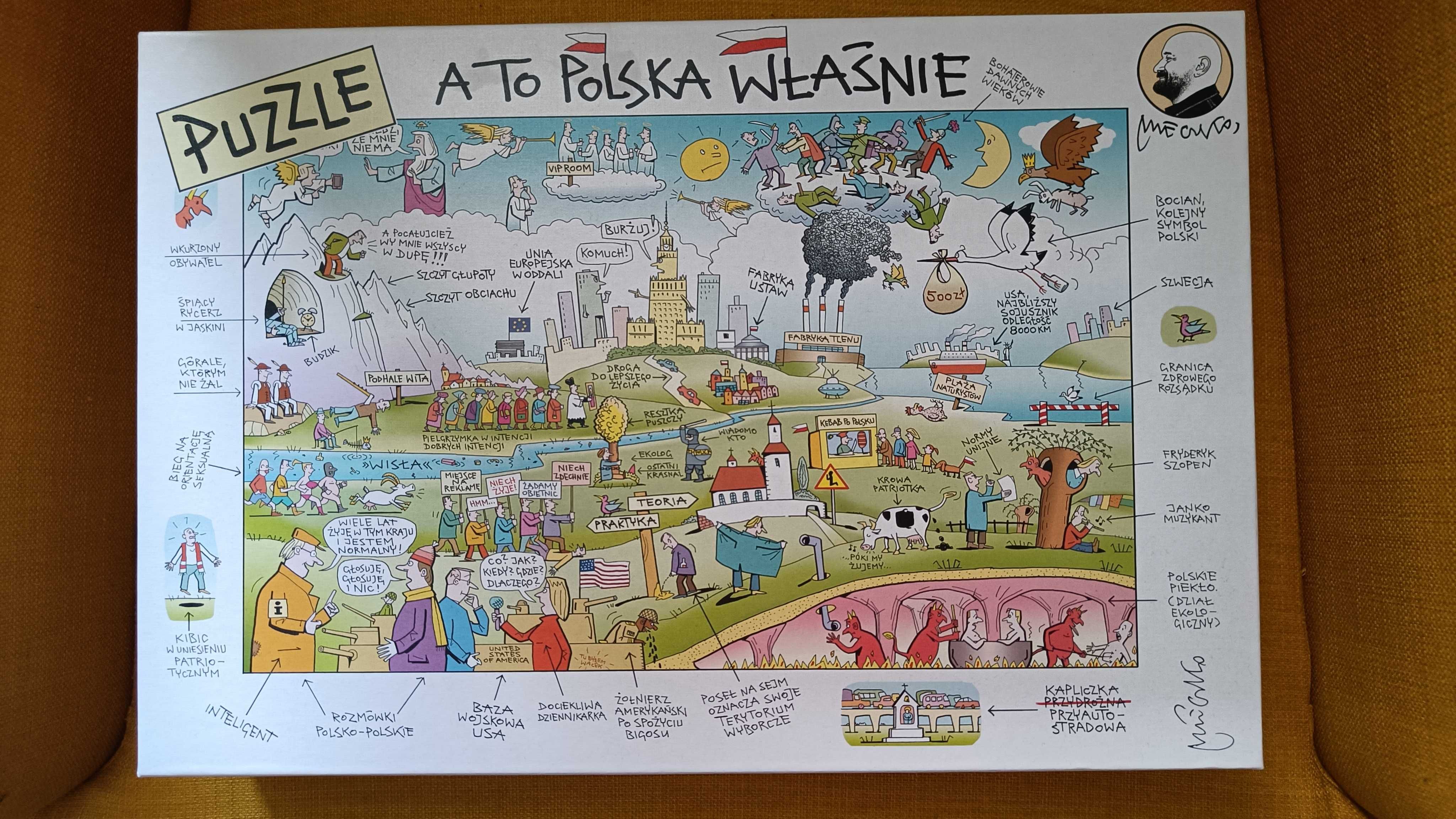 Puzzle Mleczko A to Polska właśnie 1000 elementów