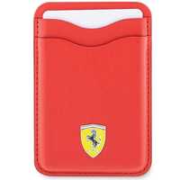 Portfel Ferrari MagSafe Cardslot Skórzany - Czerwony (2023)