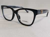 CHANEL nowe damskie oprawki okulary zerówki zlote logo filtr uv 400