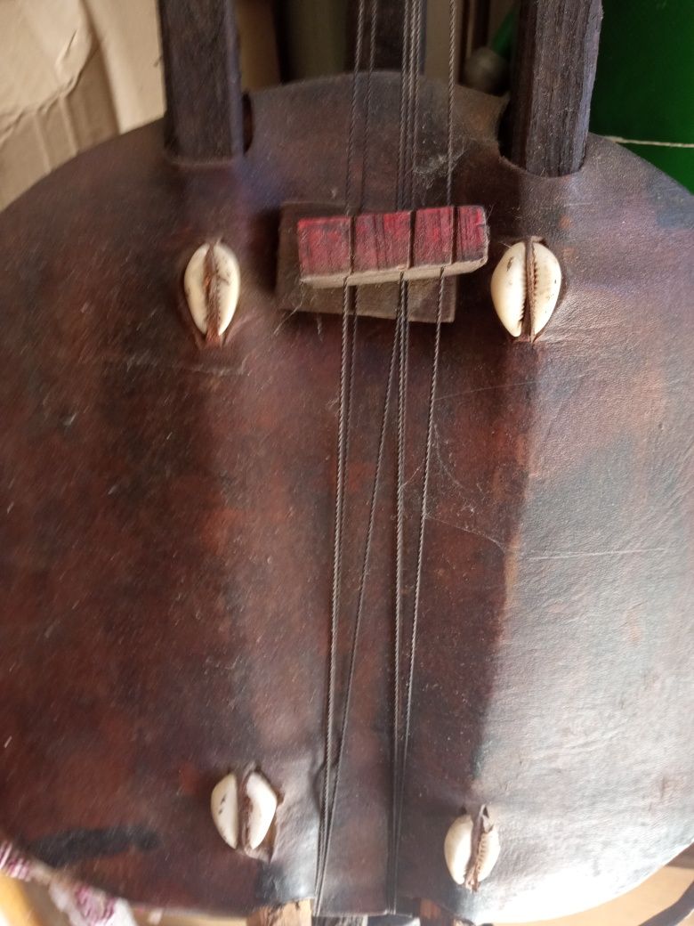 Instrumentos musicais africanas.  Genuínos.