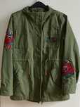 Oliwkowa zielona khaki kurtka przejściowa wiosenna parka Pepe Jeans