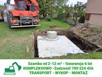 Szamba betonowe zbiorniki na szambo 2-12m³ z WYKOPEM Wrocław