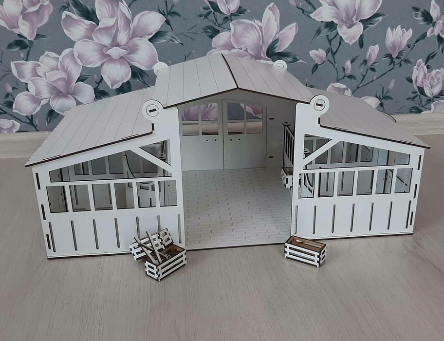 Конюшня шляйх, загін для коників, конюшня для лошадей Schleich