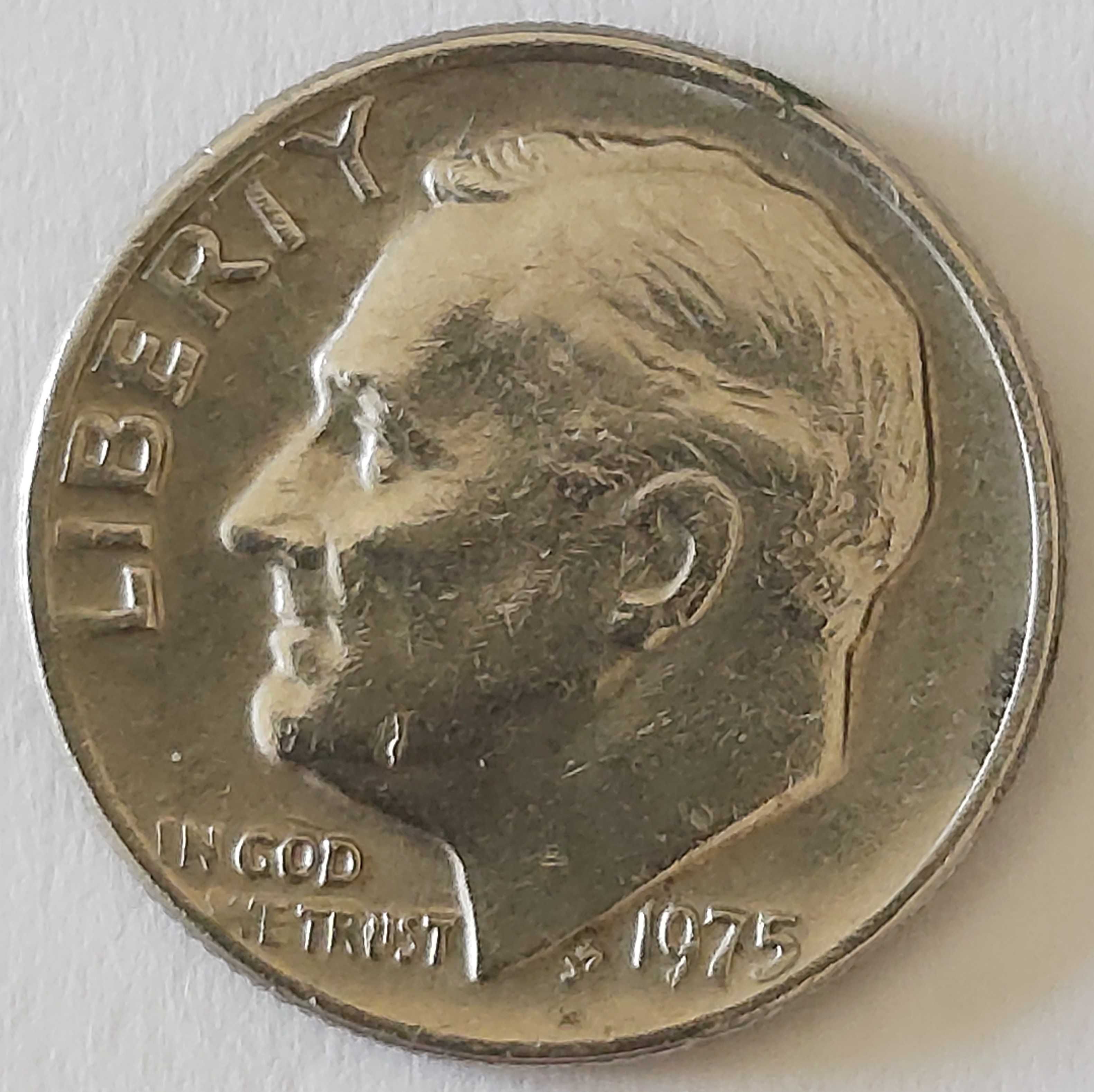 One Dime de 1975 dos USA Franklin Roosevelt