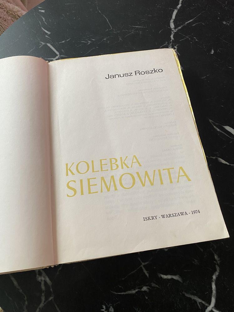 Książka Kolebka Siemowita Janusz Roszko 1974 r
