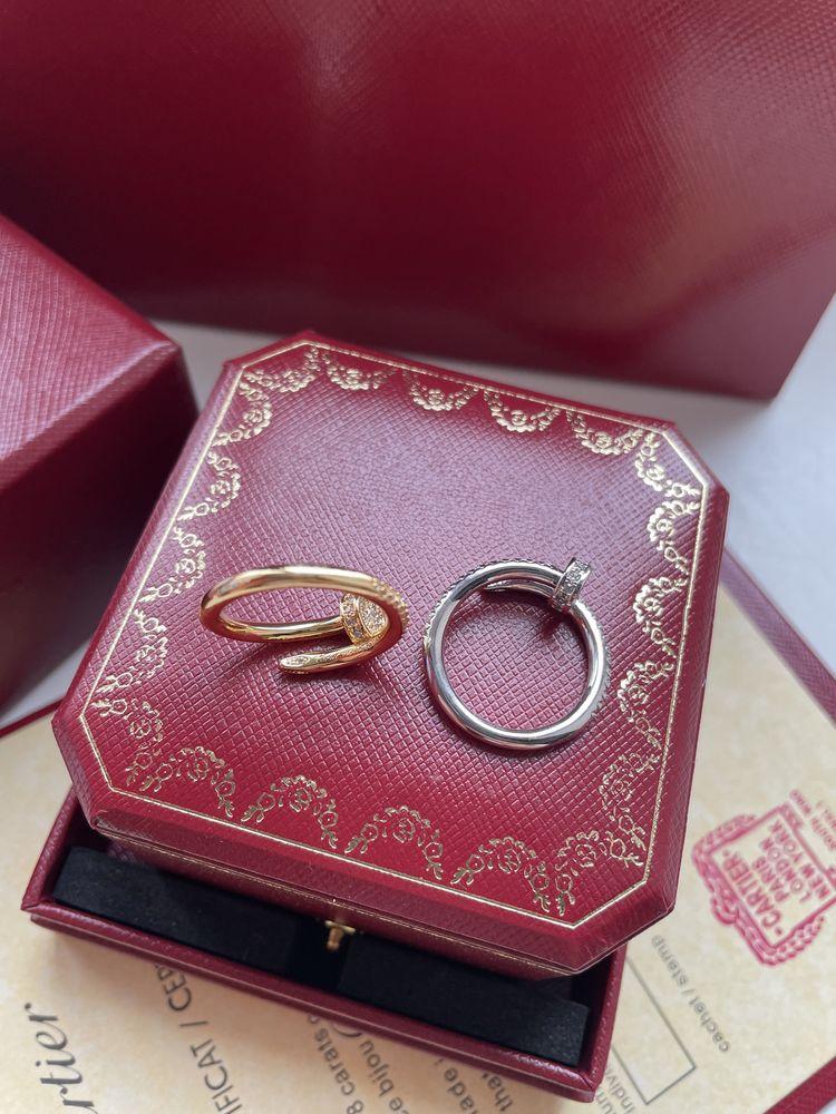Кольцо в стиле Cartier Картье гвоздь с серебра 18 17 размер