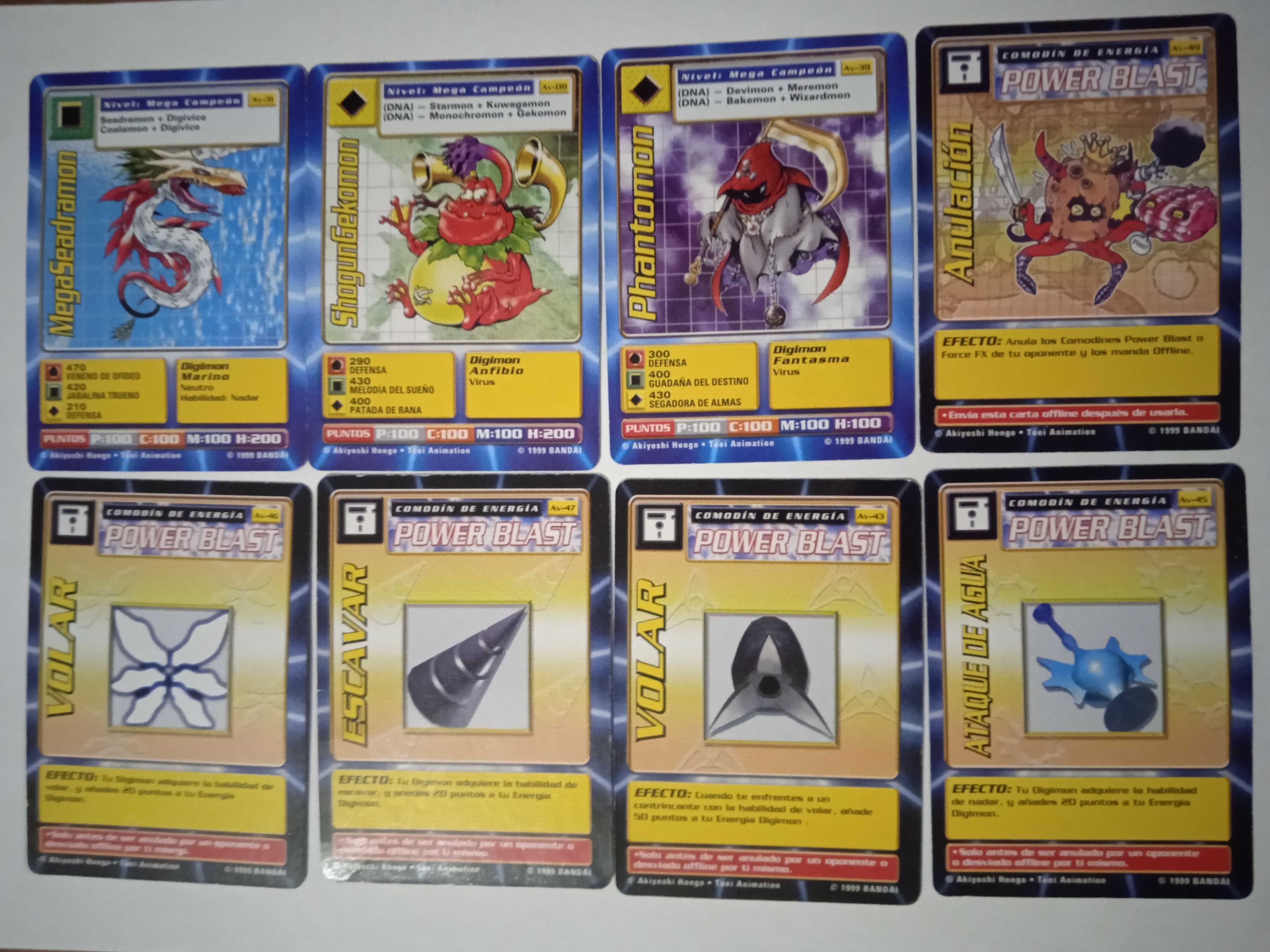 Cartas Bandai Digimon 1999 1