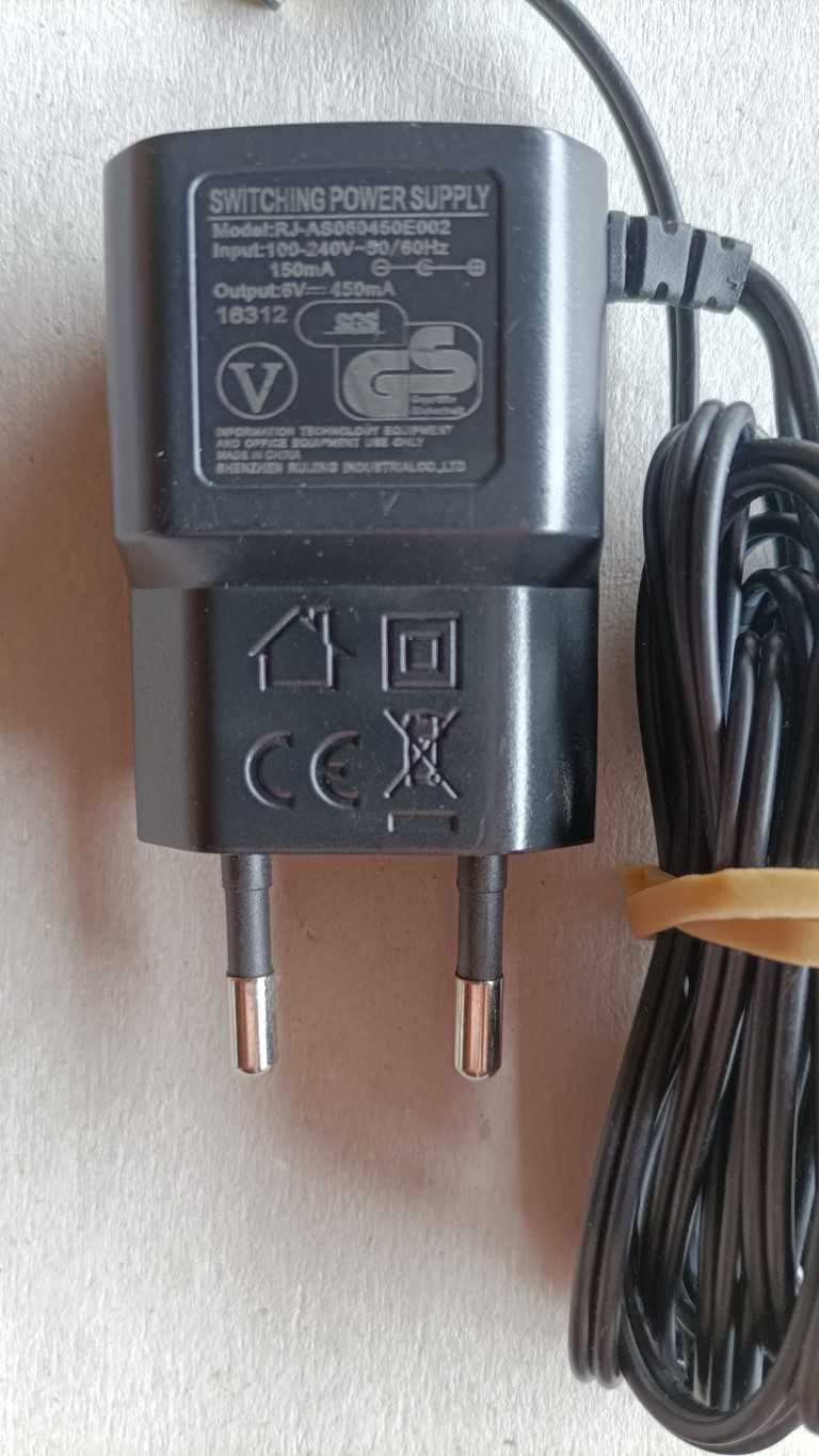Carregador/Transformador  6V 450mA