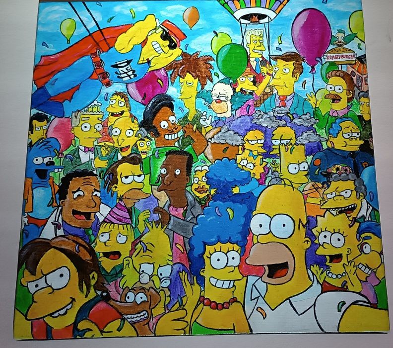 Картина "The Simpsons" акрил
