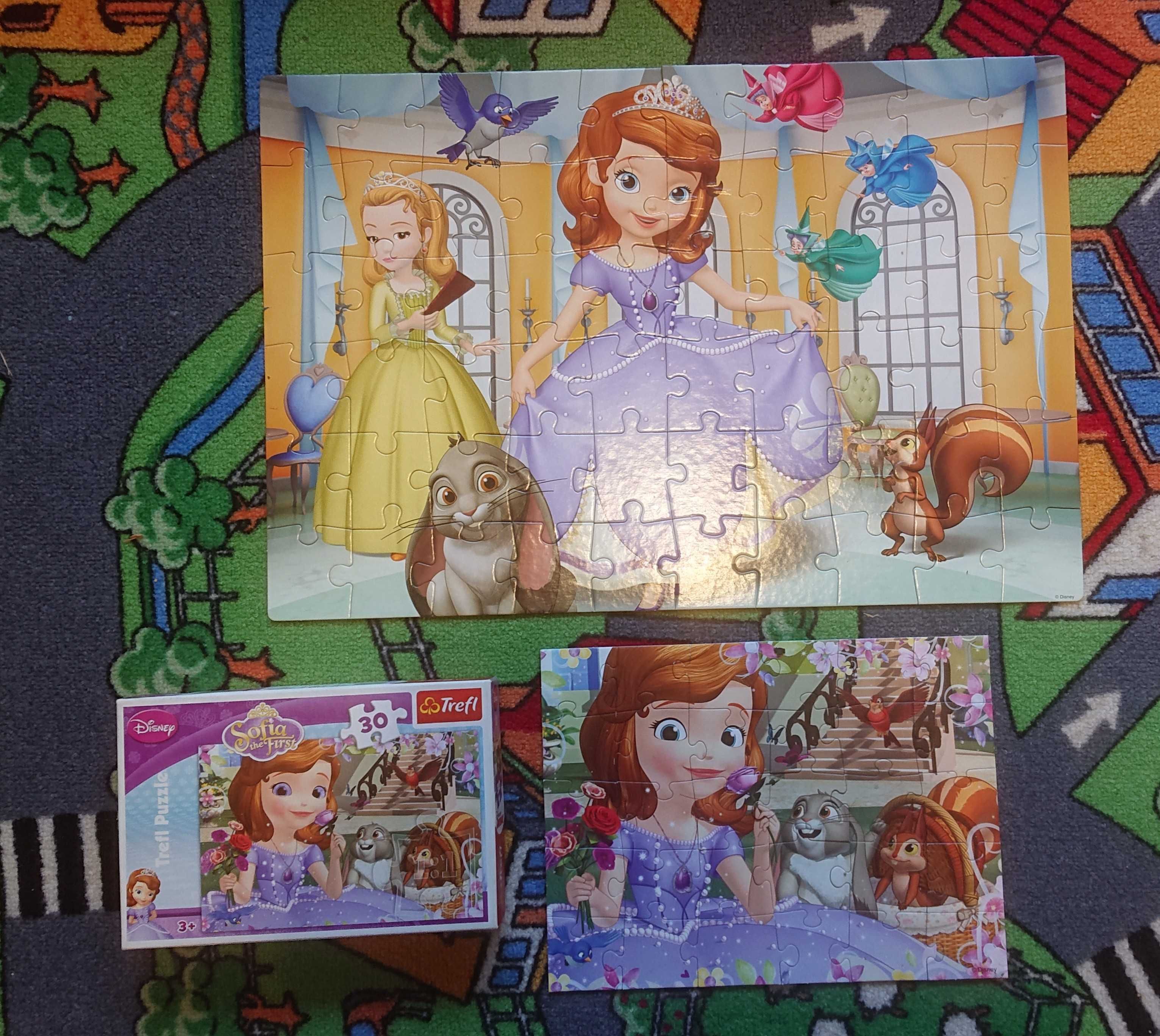 2 x puzzle Księżniczka Zosia / 30 + 60 elementów