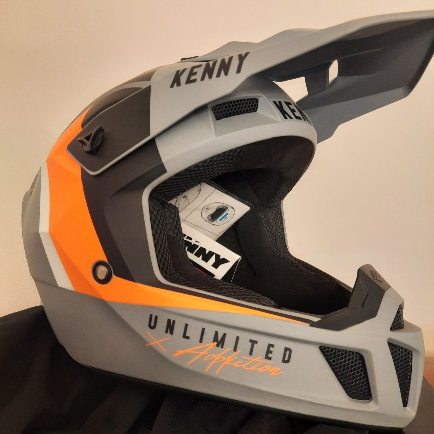 Kask motocyklowy cross kenny -L