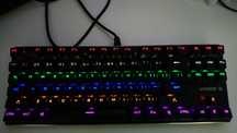 Klawiatura gamingowa podświetlana RGB Hykker + Myszka Logitech Bezprz