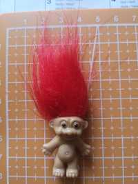 Troll włosy ciemno czerwone